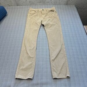 Faherty Corduroy Pants Mens 32x31 Tan Preppy Coastal Sustainable Euro Stretch